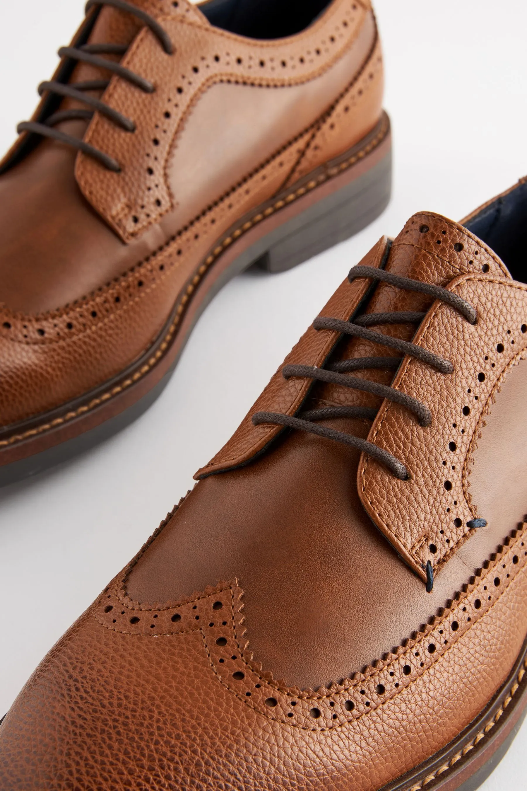 Marrone chiaro   - Scarpe brogue con suola spessa